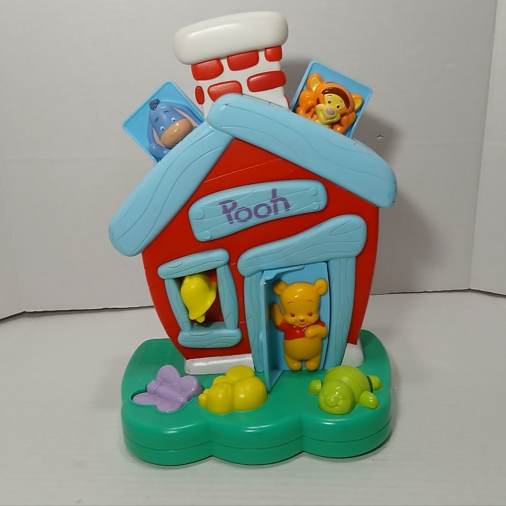 RARE Winnie The Pooh 2005 Mattel Pop-Up House Sounds Toy Toddler Baby Toys Popup